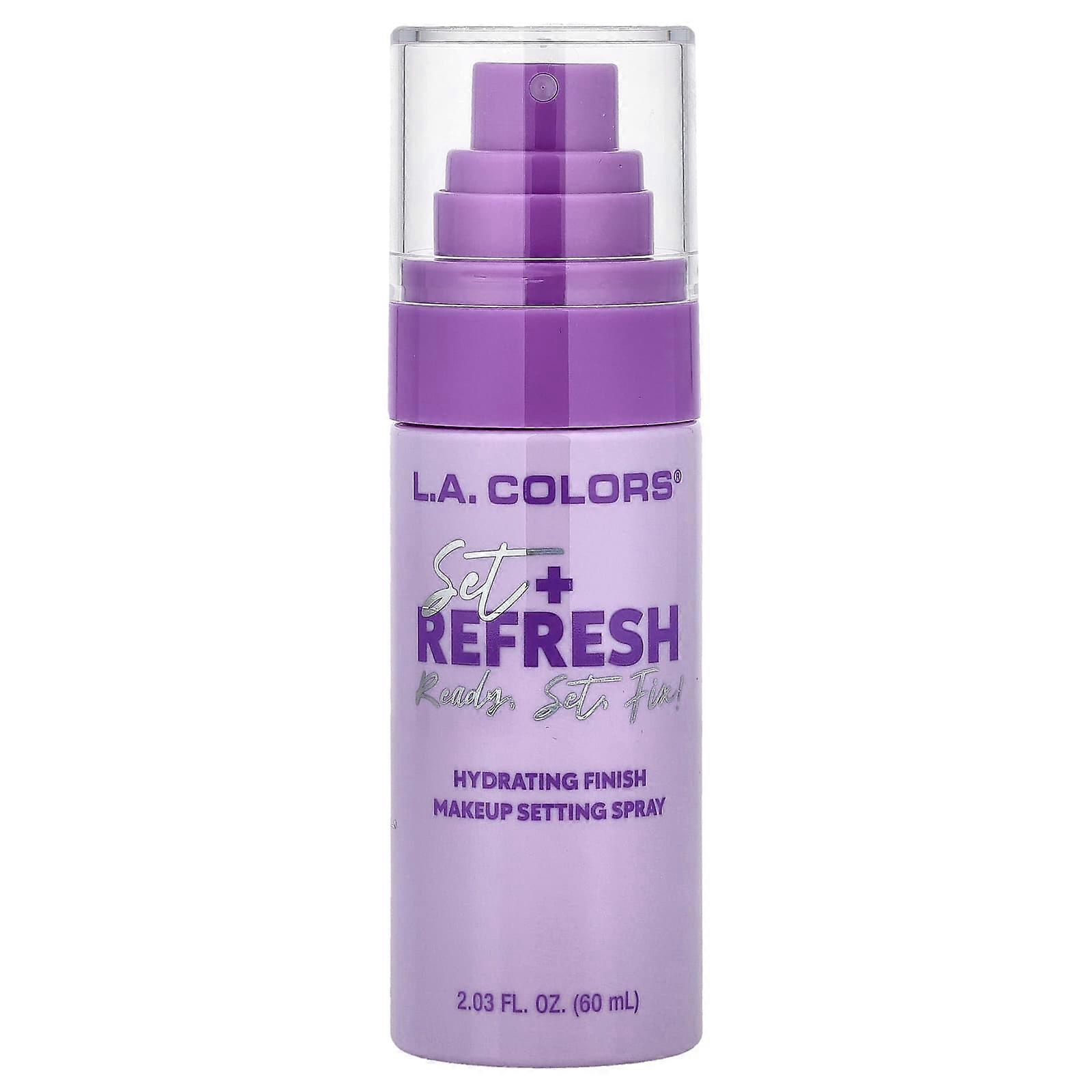 L.A. Colors, Set + Refresh, Makeup Setting Spray, CSS339 Hydrating, 2.03 fl oz (60 ml), 4-Pack