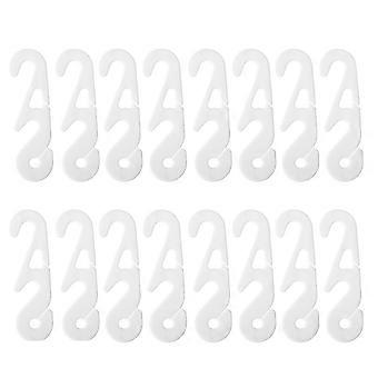 30 stks Maskerriem Verleng Haken S-vormig Masker Verstelbare Verlenggesp Oorbeschermer (Wit)