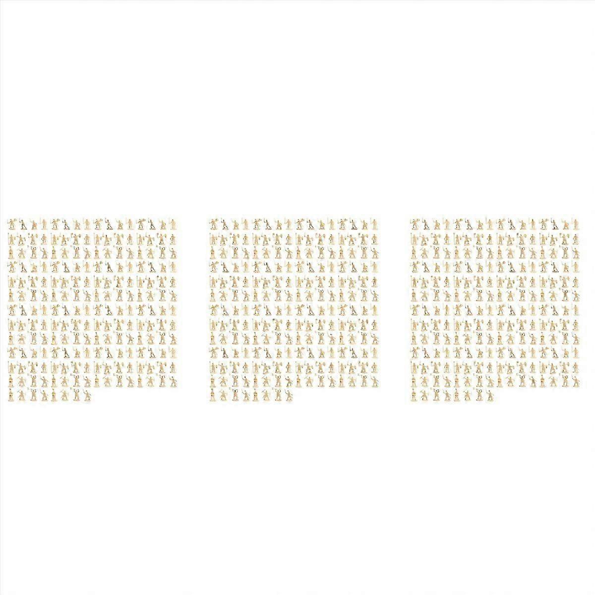 1:72 200/Set Plastic Ancient Figures Toy Yellow