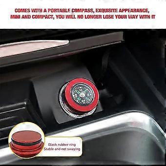 Cigarette Lighter Plug Cap Dustproof Aluminum Alloy Car Cigarette Lighter Button Cover Compass Button Car Cigarette Lighter Plug