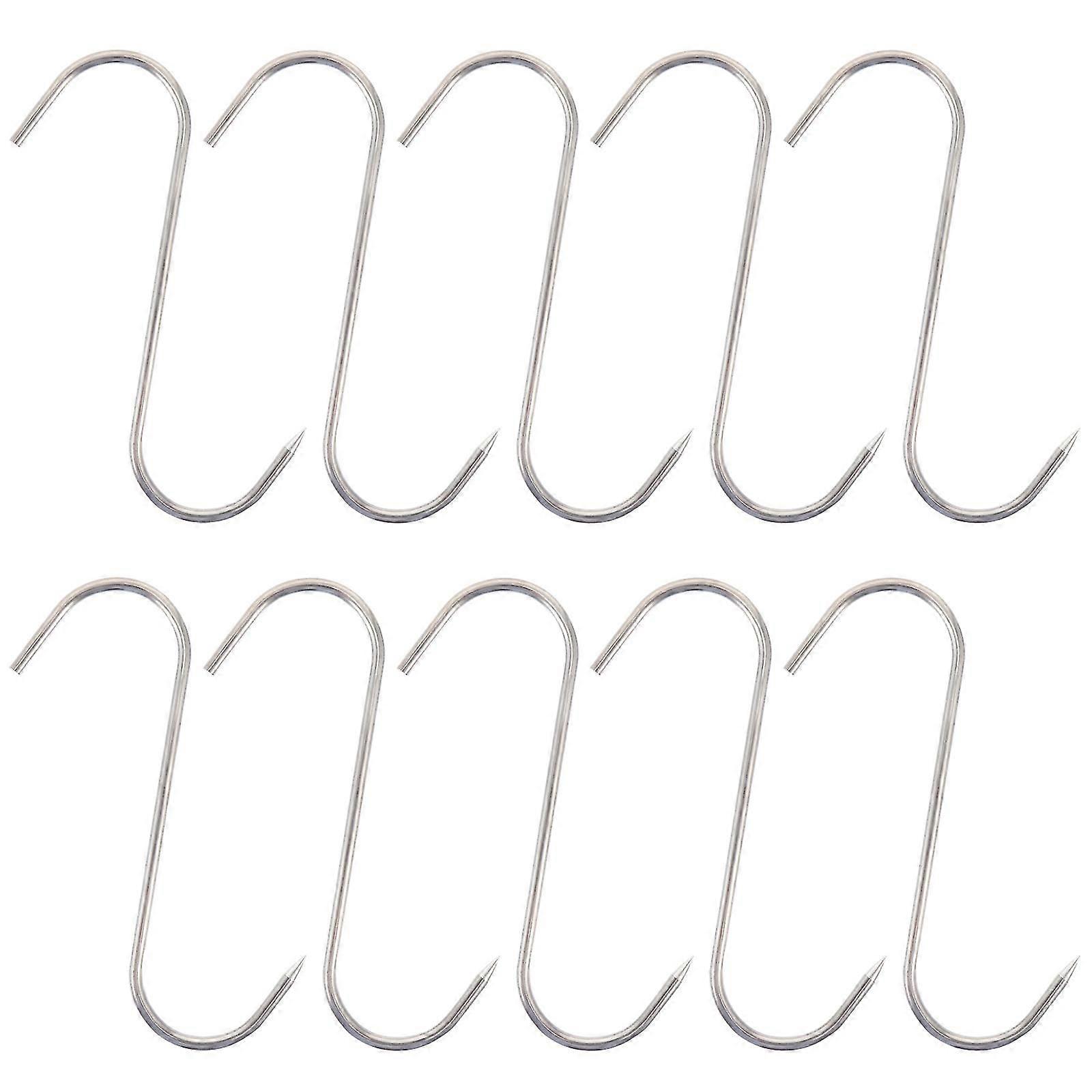 10pcs Meat Processing Butcher Hook Hooks For Bacon Meat Hams Processing