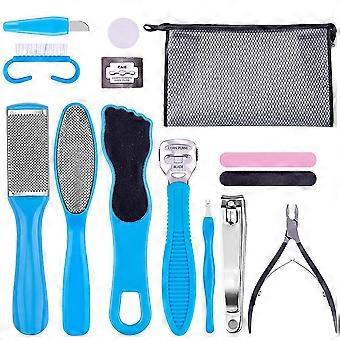 14 In 1 Professionelle Pediküre Kit / Set Pediküre Fuß Rasp Fußfeile und Kallusentferner Seite Entfernen Set Beste Fußpflege für Frauen Männer Salon oder Zuhause