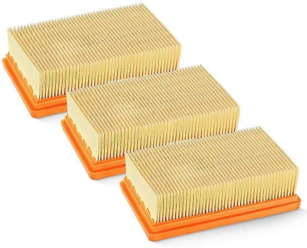3pcs Replacement Flat Pleated Filter, Flat Filter, Filter Vacuum