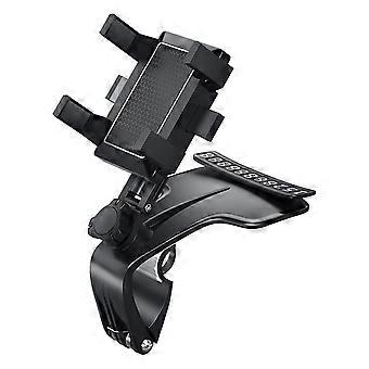 1200 Degree Rotating Car Dashboard Phone Holder With Hidden Parking Number Card