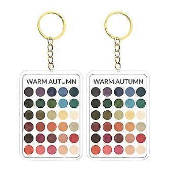 Porte-clés palette avec design transparent pour l'analyse des couleurs