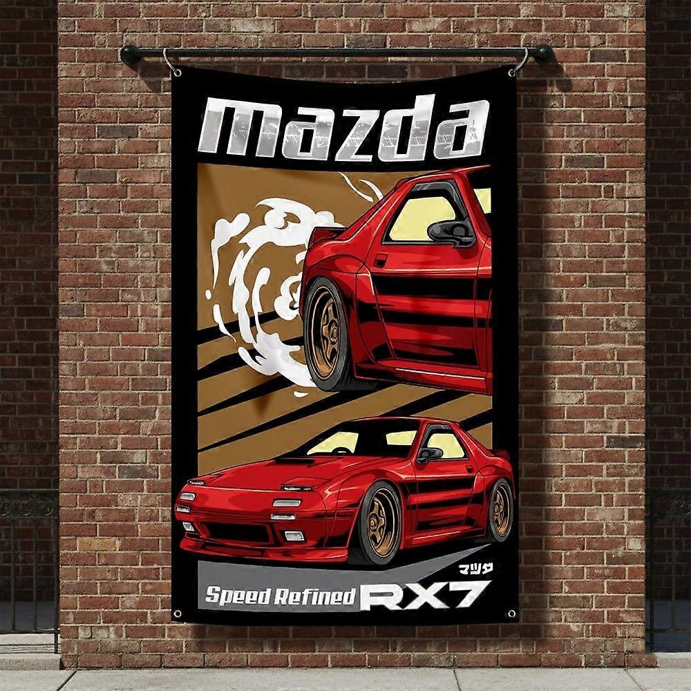 JDM Mazda RX7 Oldtimer-Flaggenbanner CX0987