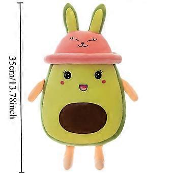 Soft Avocado Rabbit Plush Toy for Dogs, 13.78 Inch Cuddly Stuffed Doll for Puppies & All Breeds, Gentle Companion for Daily Play and Decor