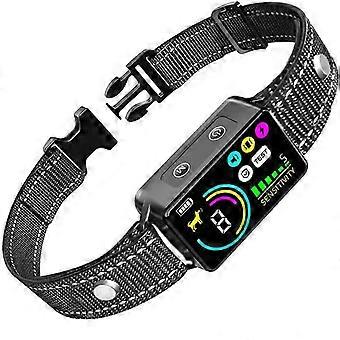 Dog Bark Collar for Large/Medium/Small DogsRechargeable Smart AI Anti-Barking Training Collar with 5 Adjustable Sensitivity, Beep & Vibration ModesSol