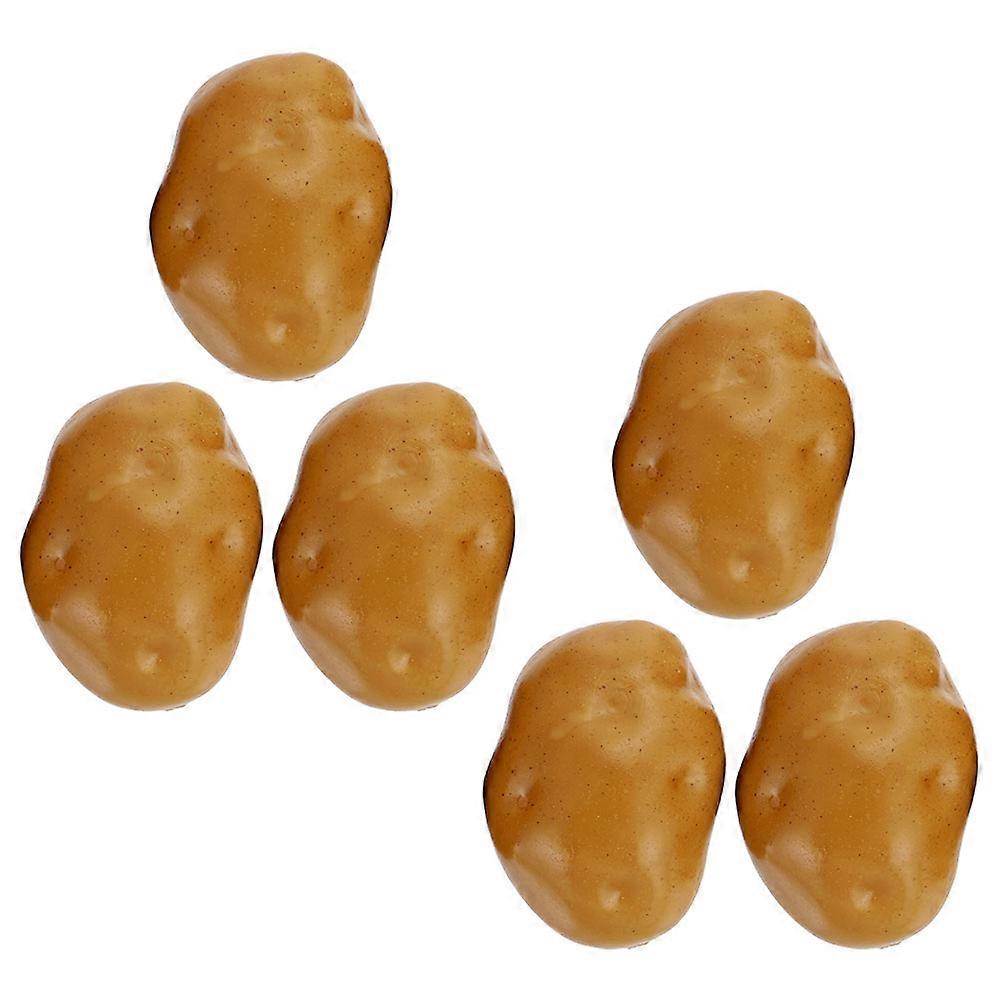 6pcs Potato Models Vegetable Models Vegetable Props Decorative Photo Props