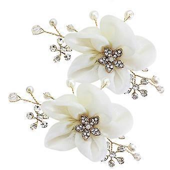 1 paio di fiori da sposa fibbia sposa strass scarpa clip decorazione scarpa accessori