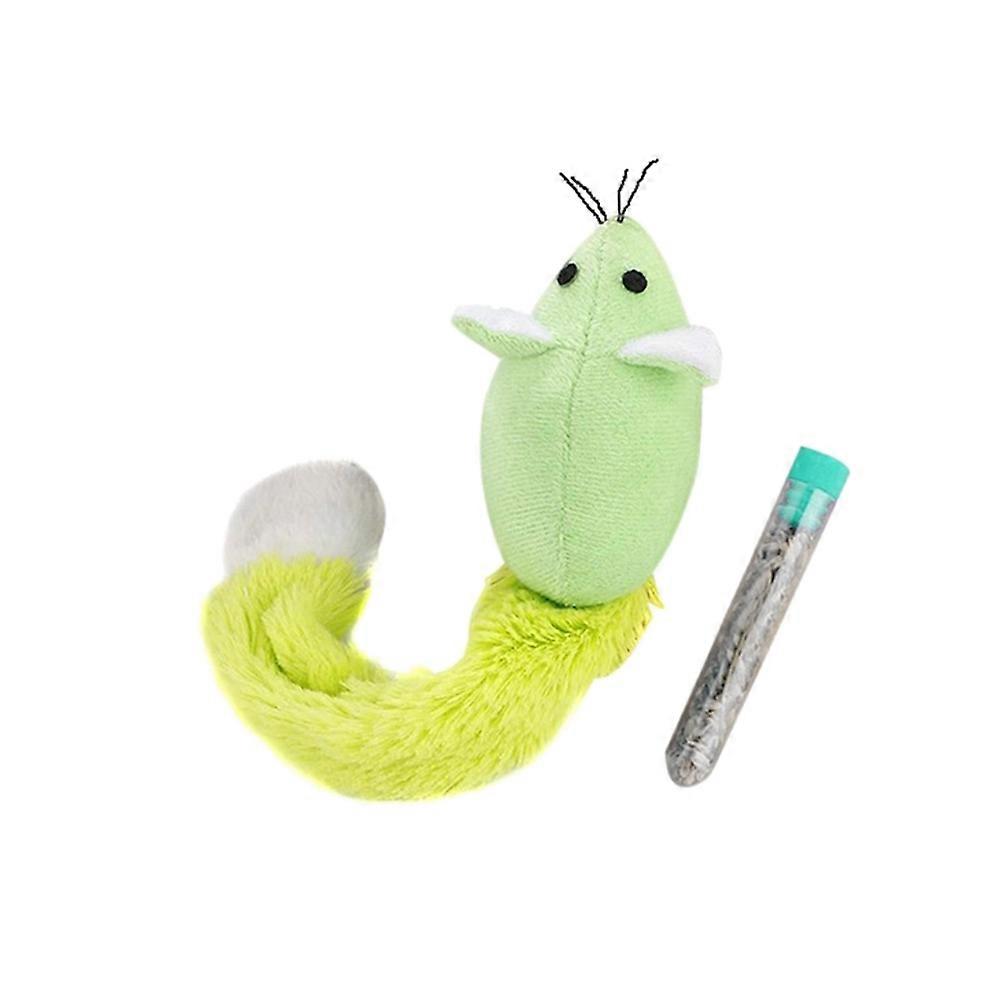 Cat Interactive Plush Mouse Toy for Activity 2Pcs Green
