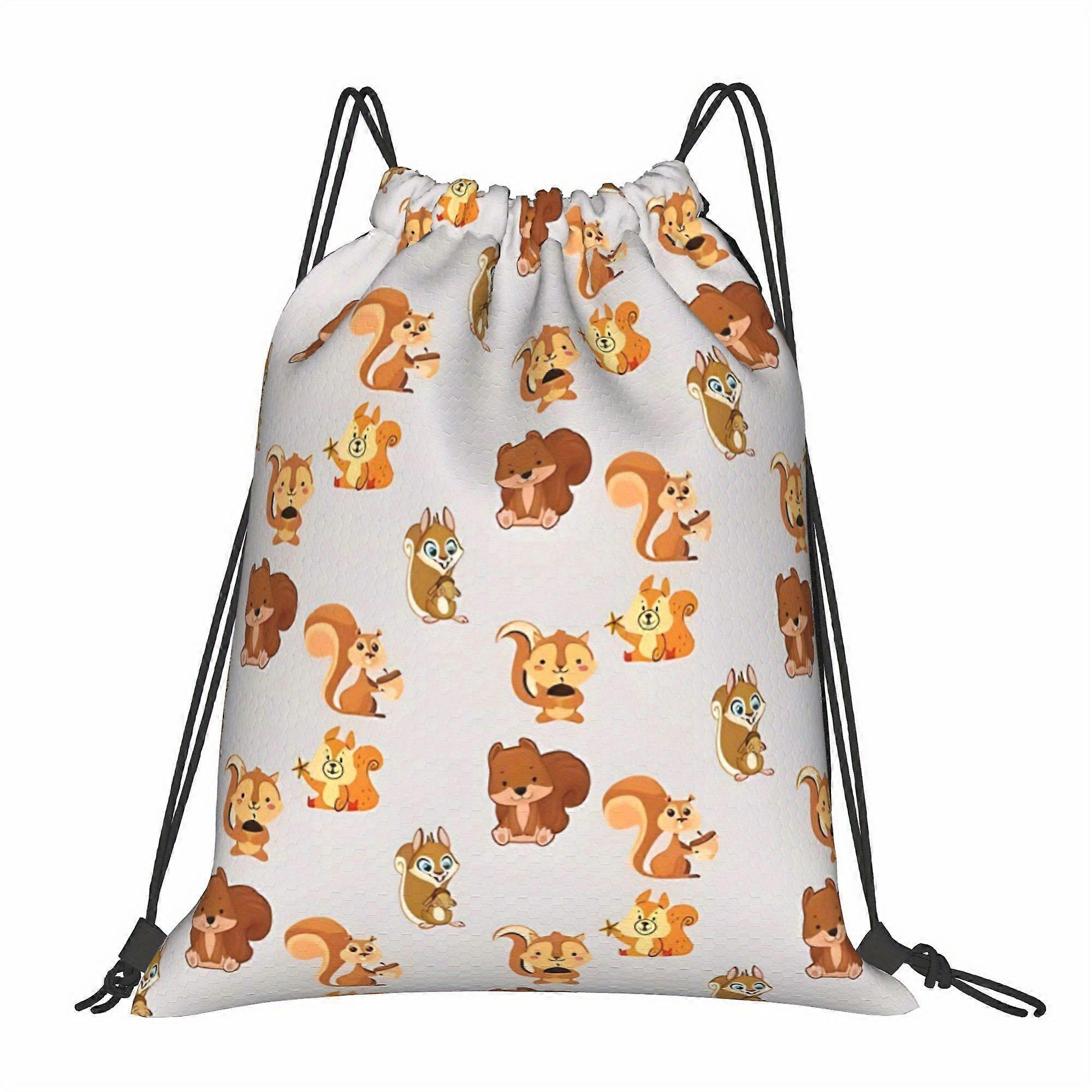 Squirrelsquirrelsquirrels Drawstring Bags-Cqazw