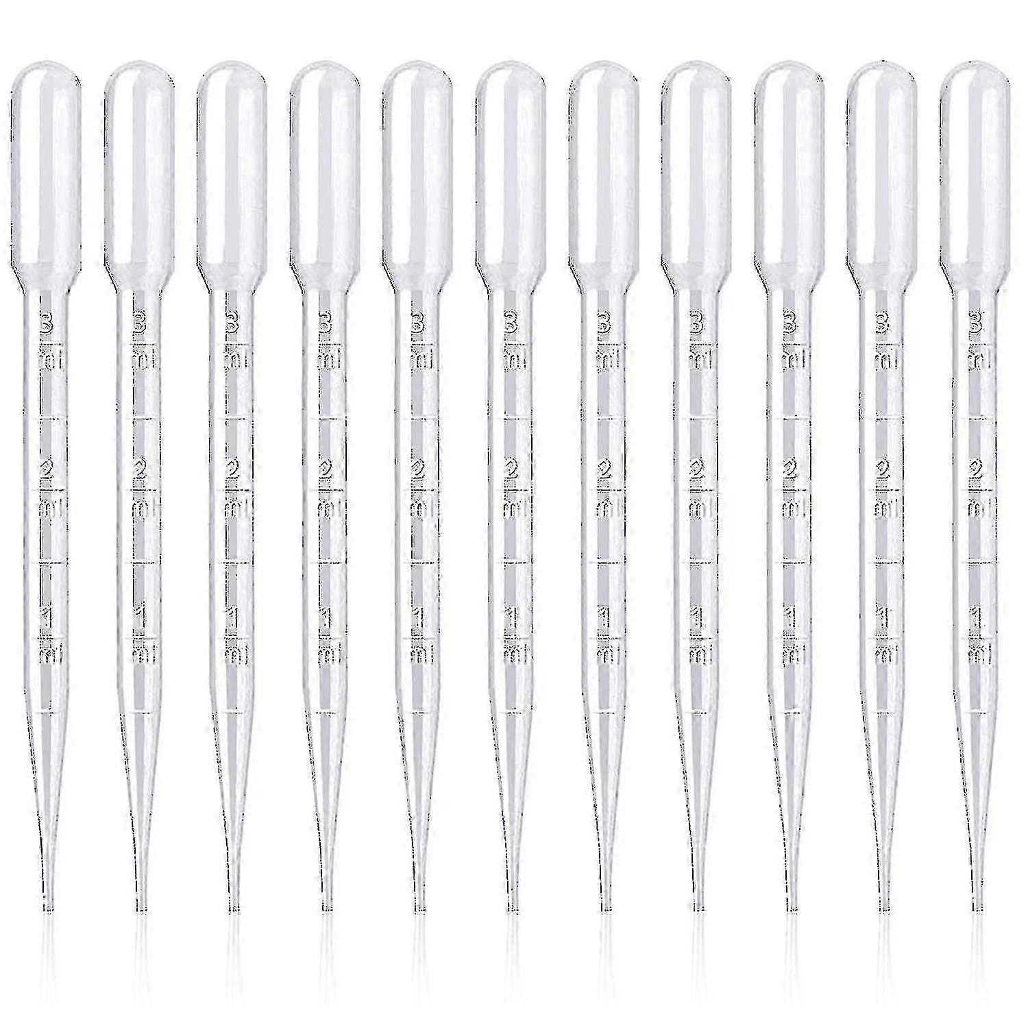 200pcs Plastic Pipettes 3ml For Laboratory Experiment