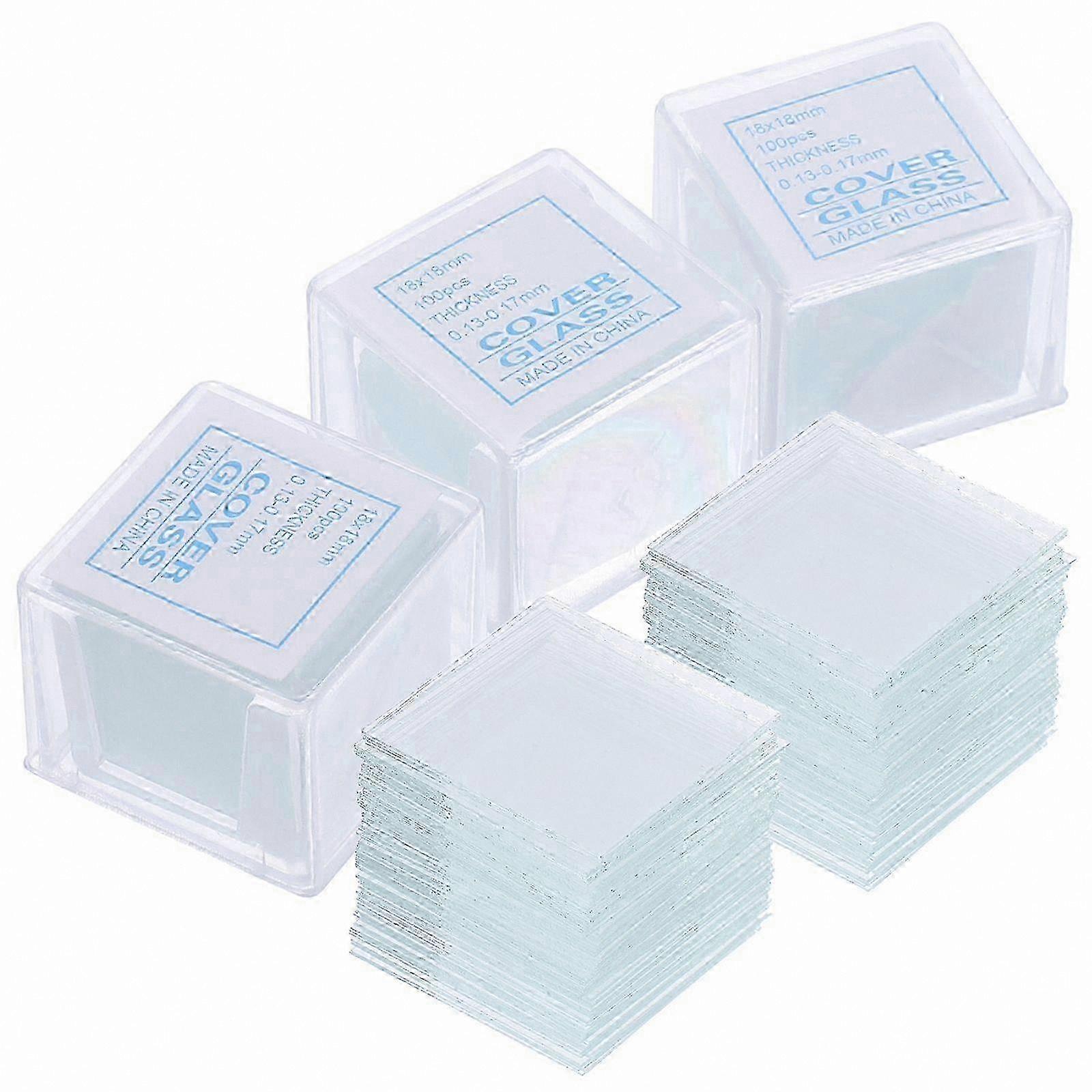 500Pcs Microscope Slides & Square Cover Glips Lab Accessory
