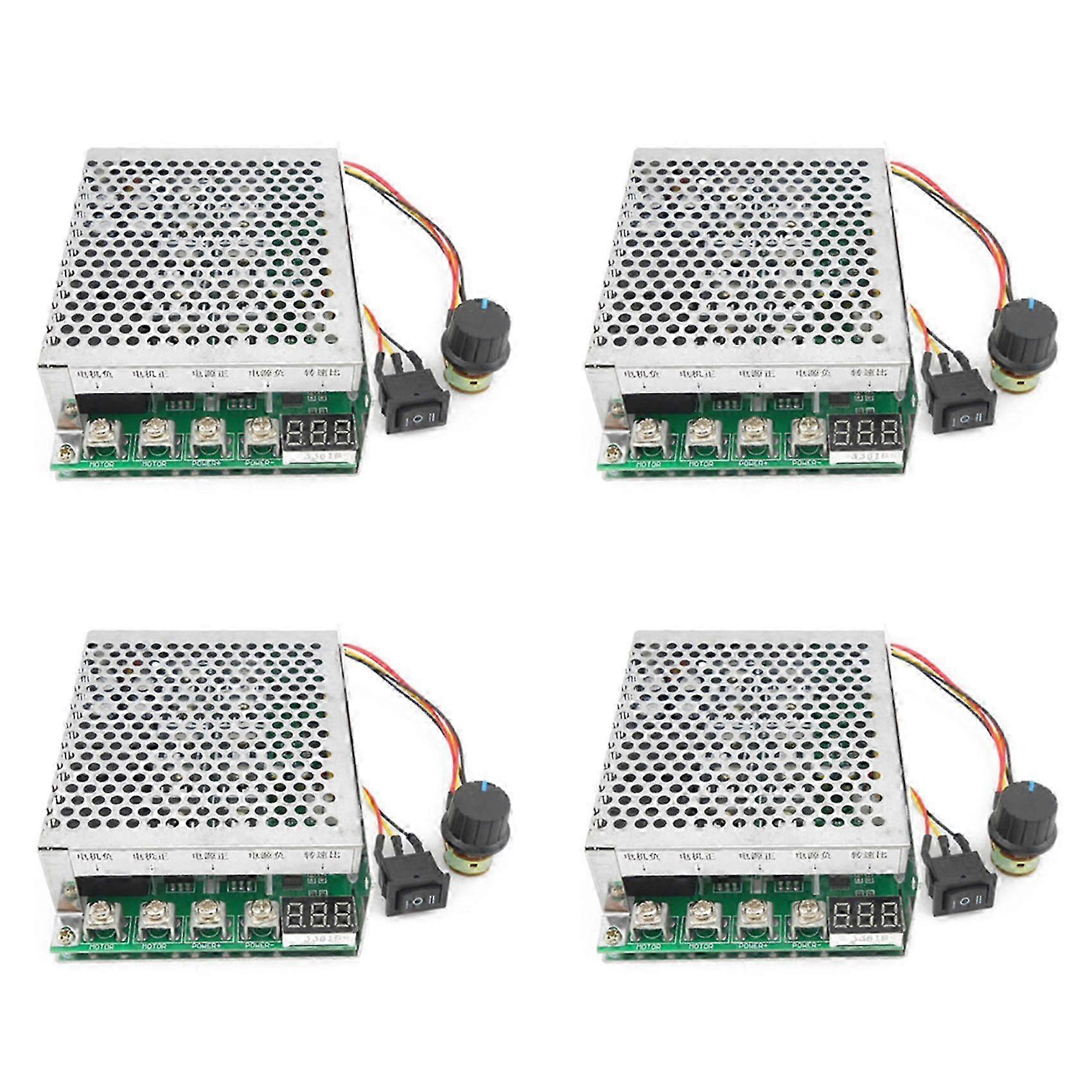 4X DC 10-55V 100A 3000W Motor Speed Controller Reversible PWM Control compatible withward and Reverse Controller