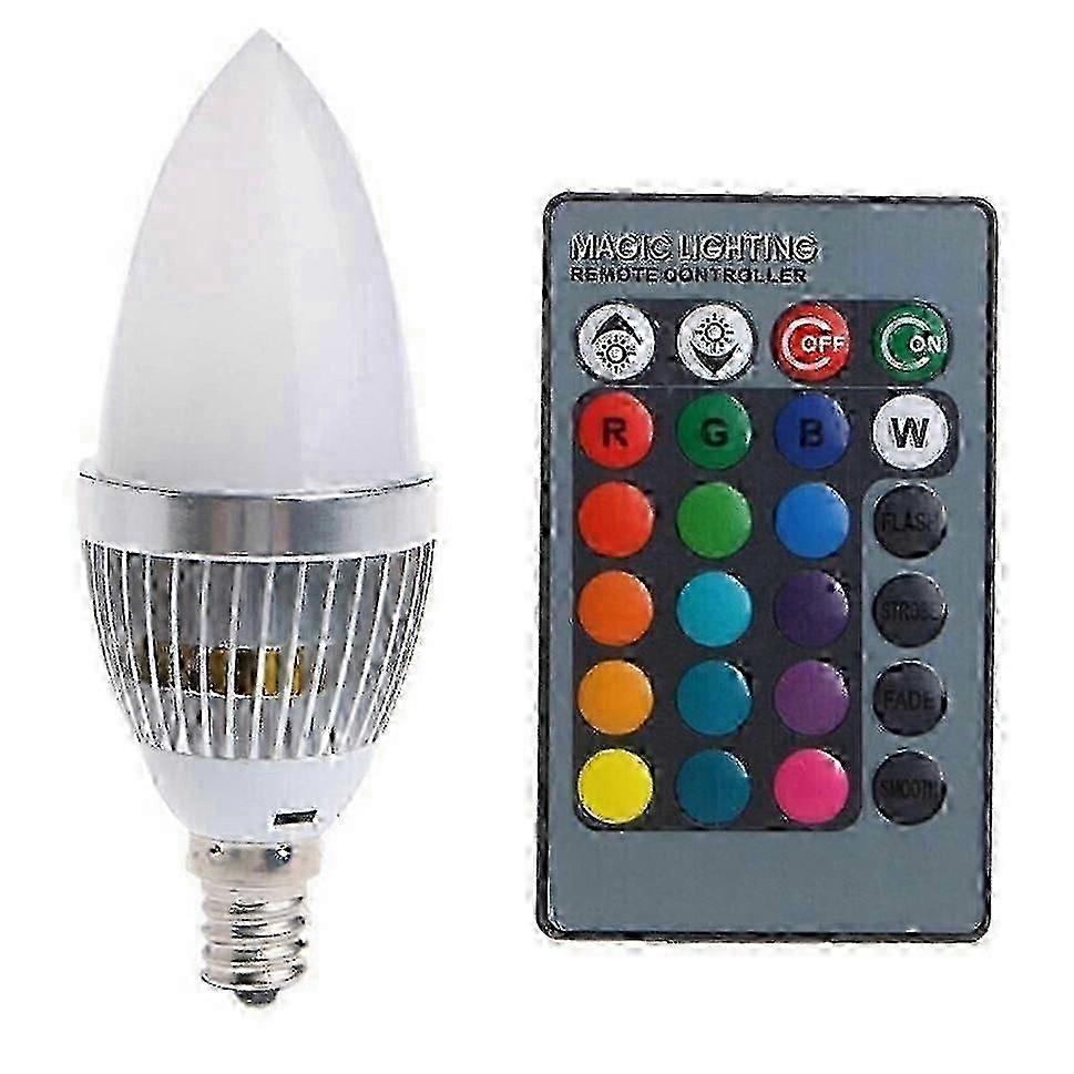 LED color bulb for E14 lamps with wireless control