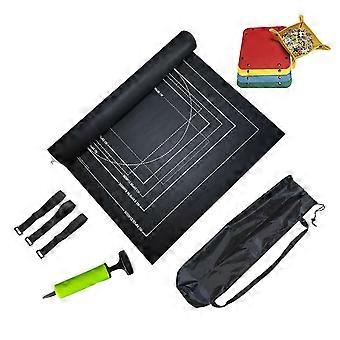 Jigsaw Puzzle Roll Mat Large Capacity Foldable Design Wear Resistant Puzzle Saver Jigsaw Puzzle Mat with Fixing Strap Set