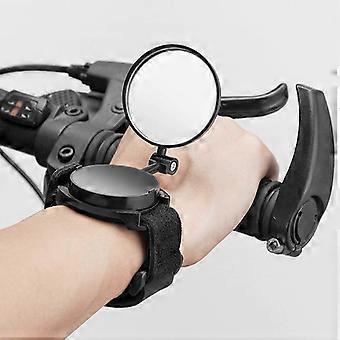 Kaesi Safe Wrist Mirror 360 Degree Rotatable Flip Cover Design Lightweight Reliable Bicycle Rear Mirror for Mountain Bike