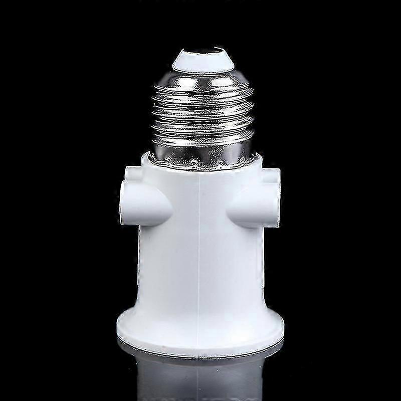 E27 Bulb Holder Adapter AC100-240V Socket Base Conversion with EU Plug