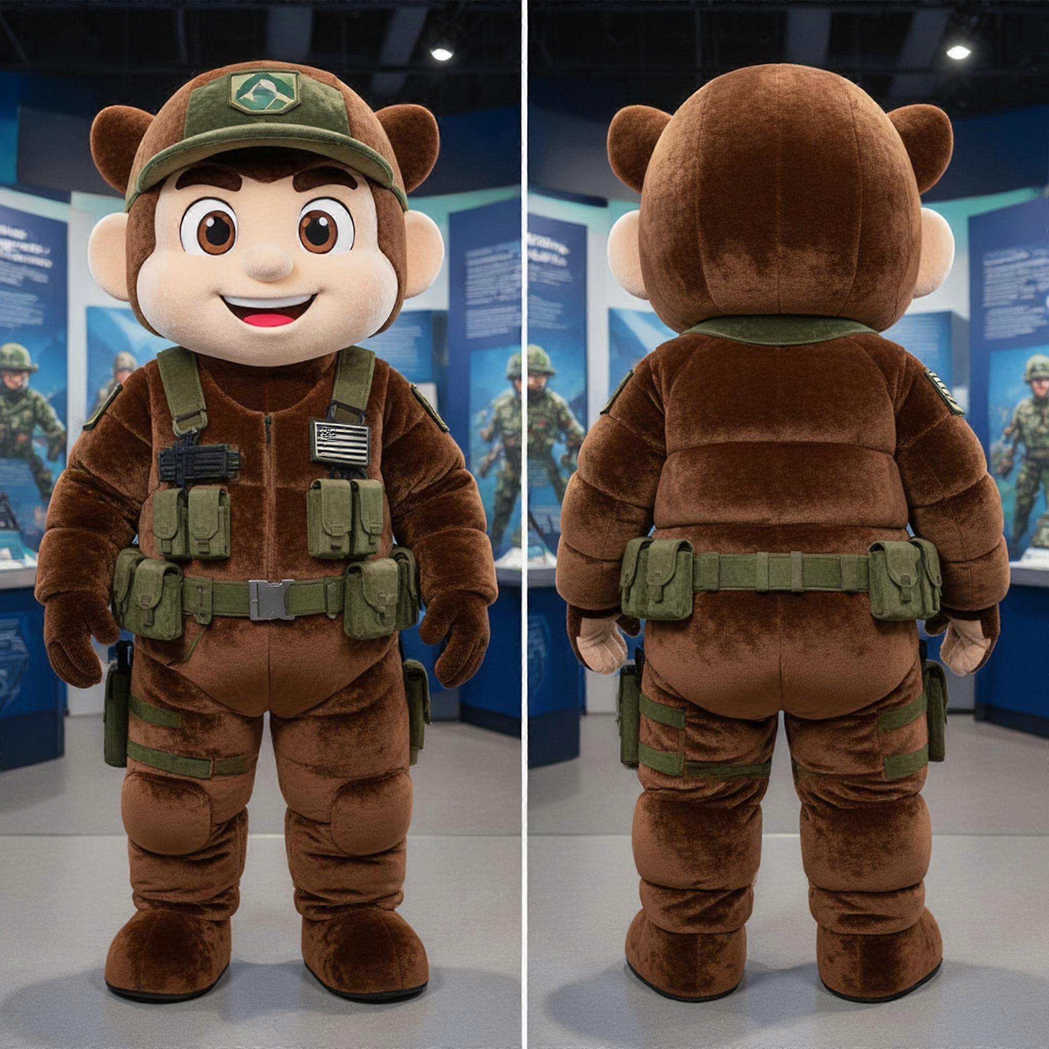 MASTICOT Deep Brown Heroic Commando Mascot