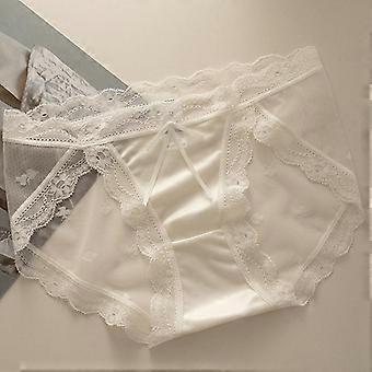 Women S Sexy Lace Mid Waist Underwear Pure Cotton Crotch Antibacterial Panties