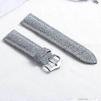 18mm 20mm 22mm Denim Canvas Watch Strap for Seiko for Omega Vintage Soft Nylon Watchband SmartWatch Bracelet Universal Wristband