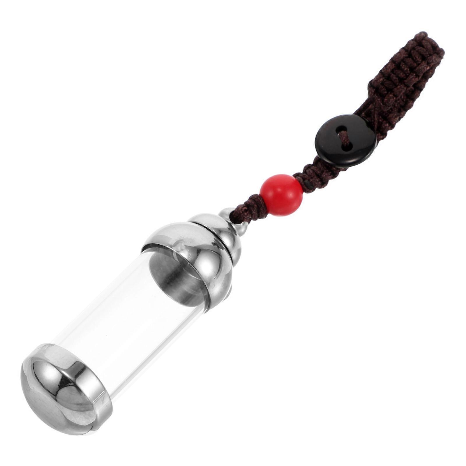Tiny Glass Jars Keychain for Decorative Use with Assorted Color