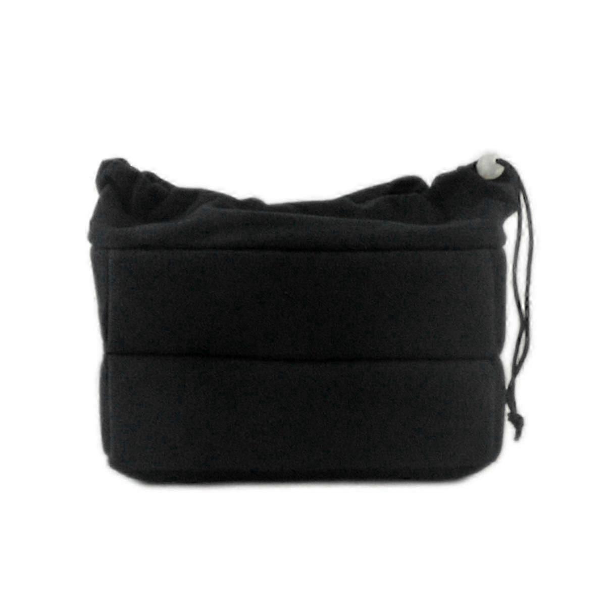 Camera Bag Camera Insert Bag With Drawstring Adjustable Divider Camera Lens Soft Bag For ,, Black OCD