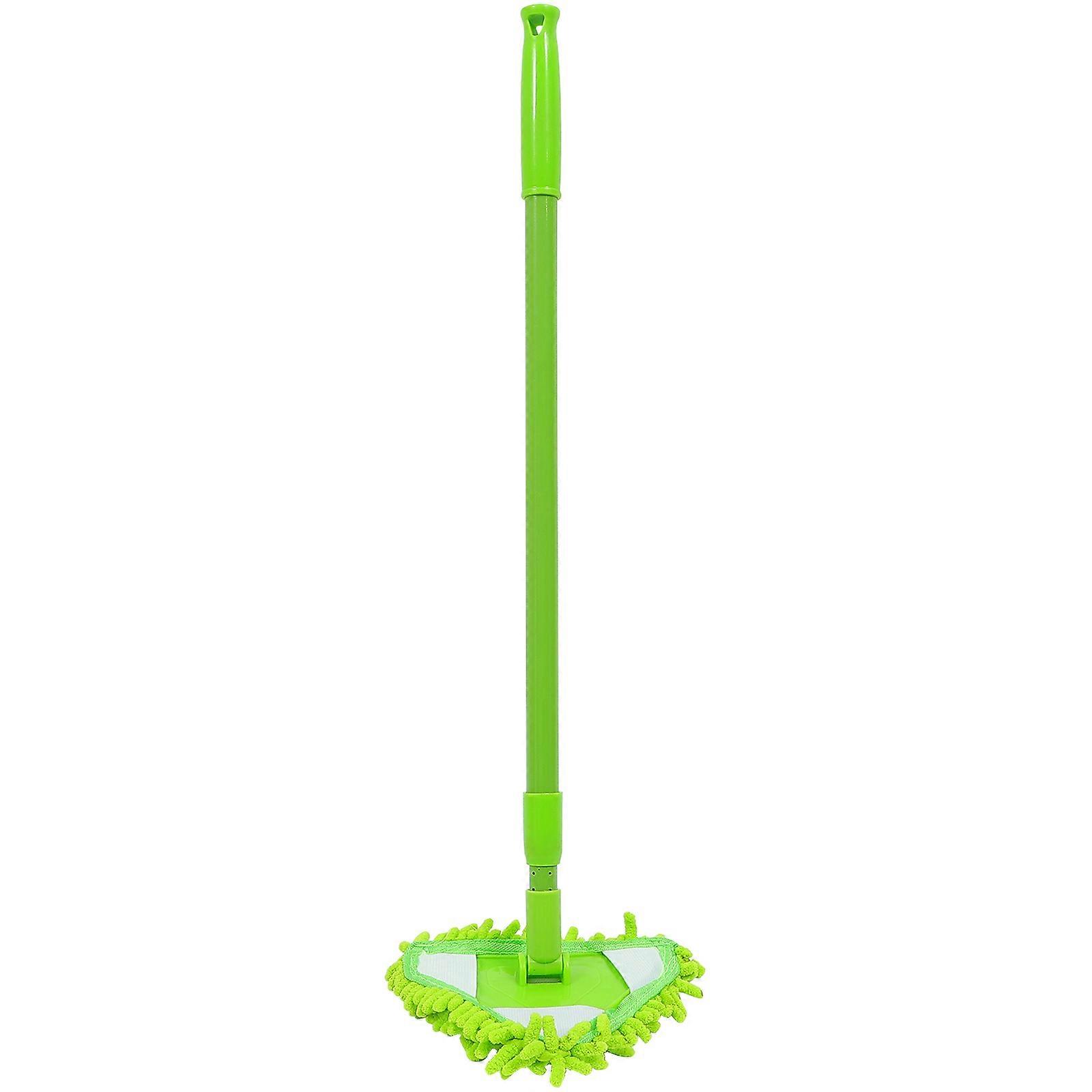 Green Triangular Cleaning Mop for Cleaning with Telescopic Handle