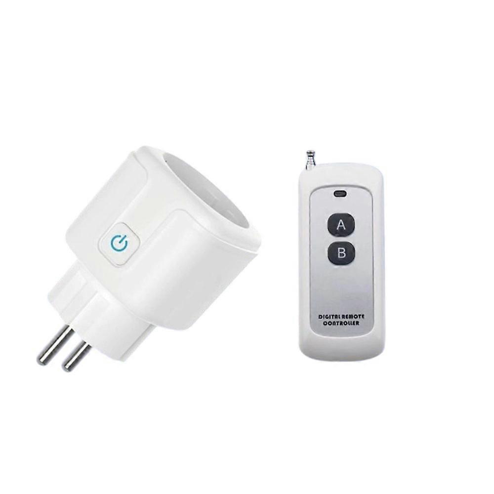 RF433 Wireless Socket Smart Home Remote Control Socket 16A EU Plug Remote on OFF Electrical for Lighting Fan TV