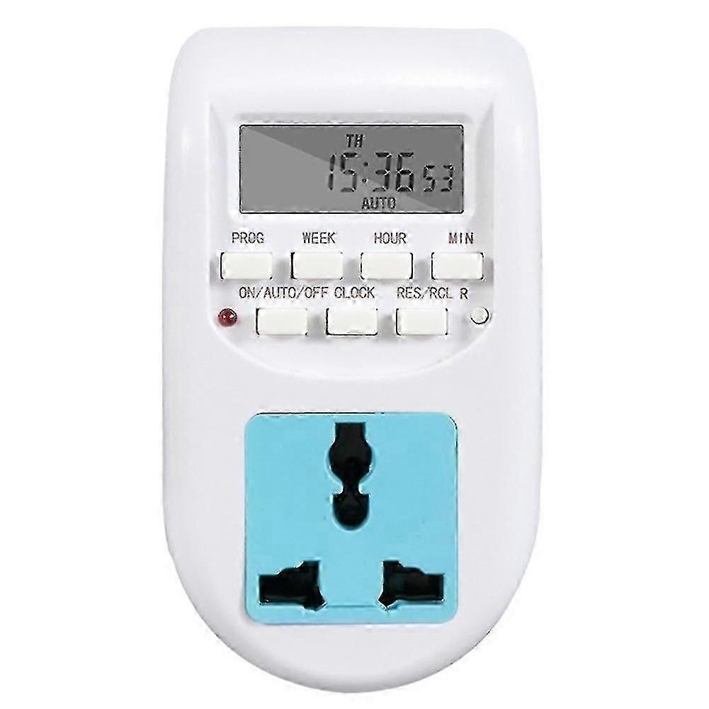 Lcd Digital Programmable Timer Switch Electronic Timer Socket Household Appliances For Home Garden
