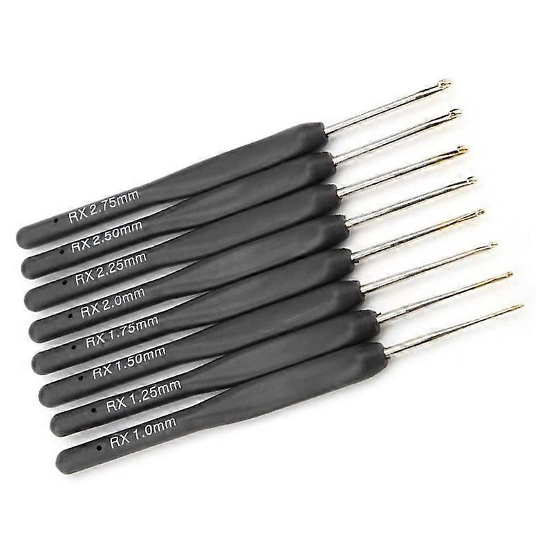 Crochet Hooks Set (8pcs, black)