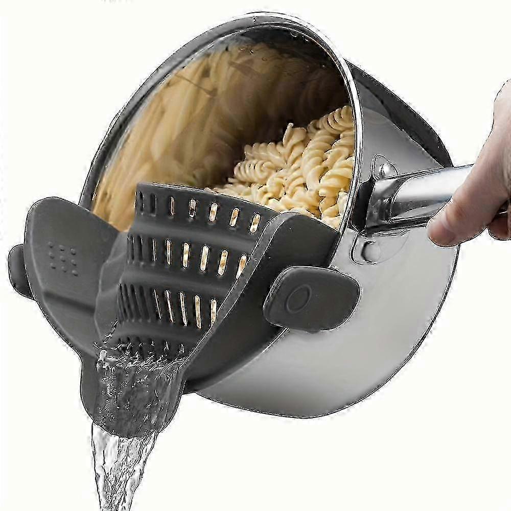Silicone Clip On Pasta Strainer
