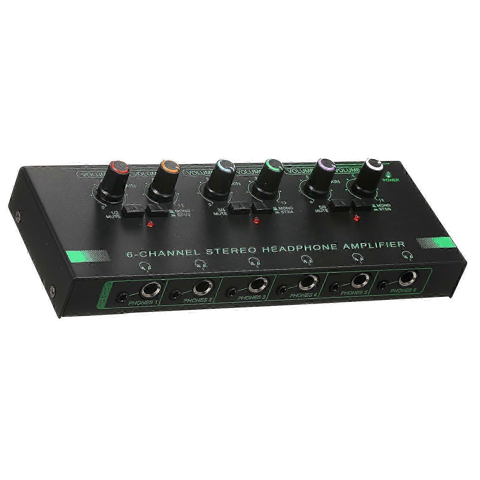Compact 6-Channel Metal Headphone Amp