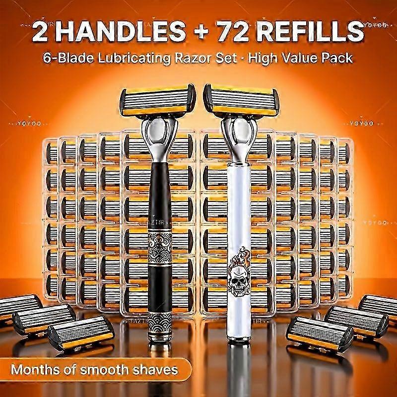 6-Blade Lubricating Shaver Set