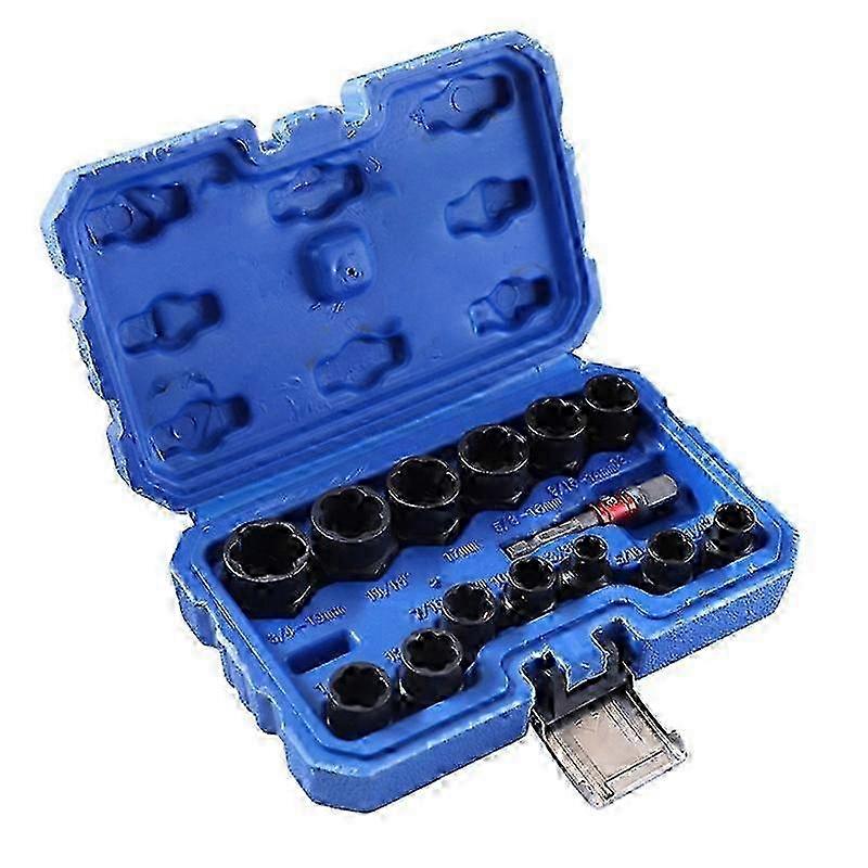 Impact Bolt Nut Remover Bolt Remover Tool Set 3/8'' Drive Nut Extractor Socket