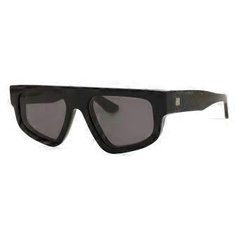 Occhiali da sole rettangolari unisex, montatura nera completa, modello CK25539S 001 di Calvin Klein, con protezione UV3, prodotto originale.