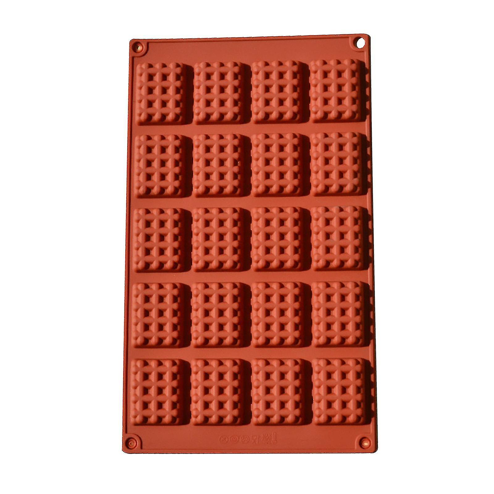 Kitchen Silicone Round Waffles Pan Cake Chocolate Baking Mould Tray