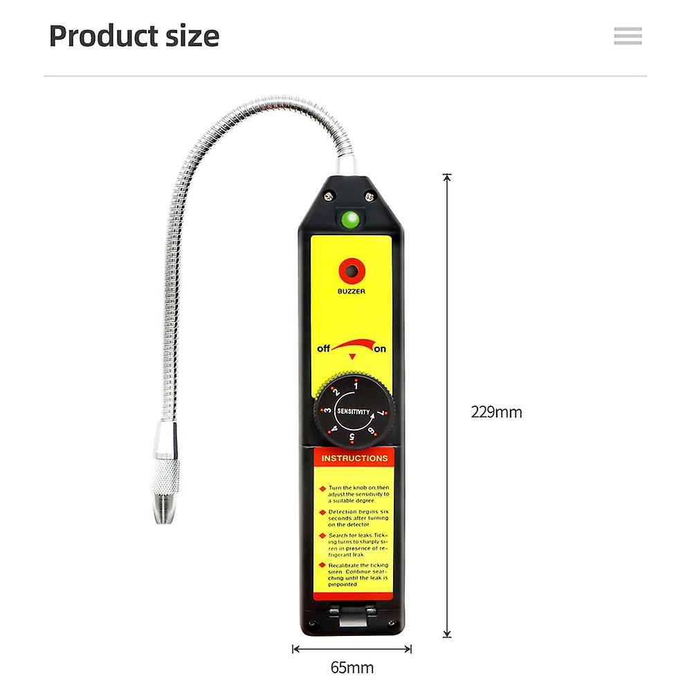 Smart Halogen Leak Detector Gas Detector Freon Gas Analyzer Cfc Hfc Halogen Gas Refrigerant Leak Detector Air Conditioning R22a