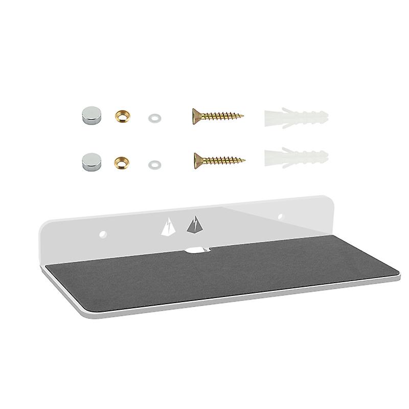 Wall Shelf Speaker Stand, Acrylic Wall Mount Display Shelf for Bluetooth Speaker, Webcam, Cell Phon