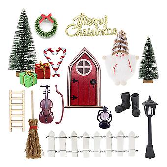 Accessori Casa delle Bambole, 16 Pezzi Accessori Bagno in Miniatura 1:12 per Casa delle Bambole, con Vasca Gnomi, Paperelle, Miniature Spazzolino, Bagno in Miniatura per Porta Gnomi, Natale