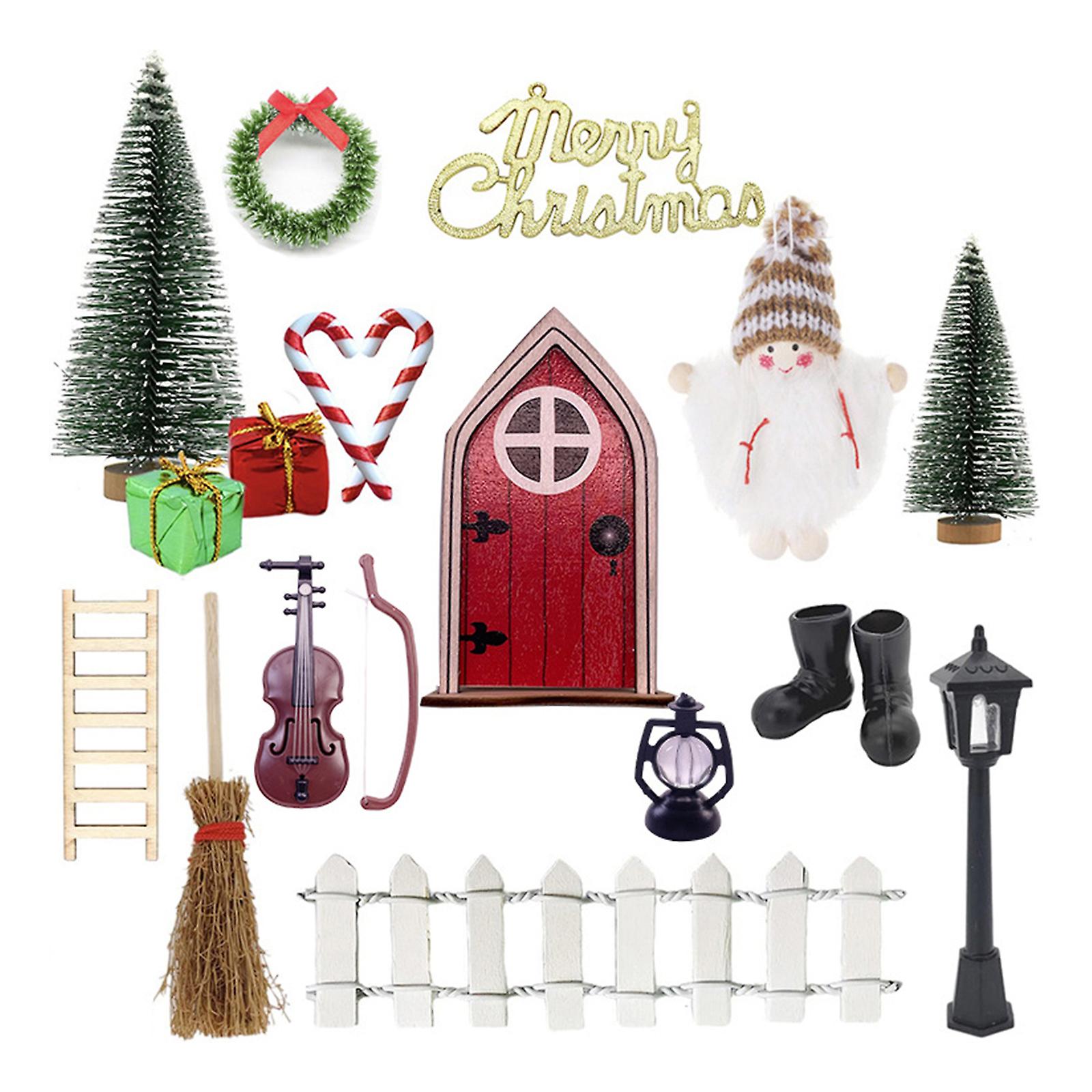 Camino per Casa Bambole, Caminetto in Miniatura Natale LED, Accessori