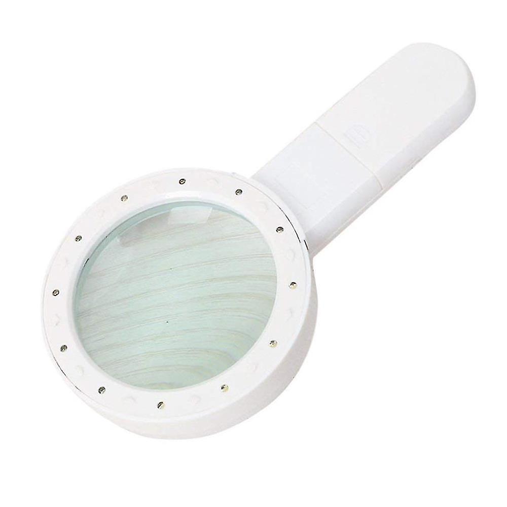 30x High Power Handheld Magnifying Glass Led Light Jumbo Illuminated Magnifier