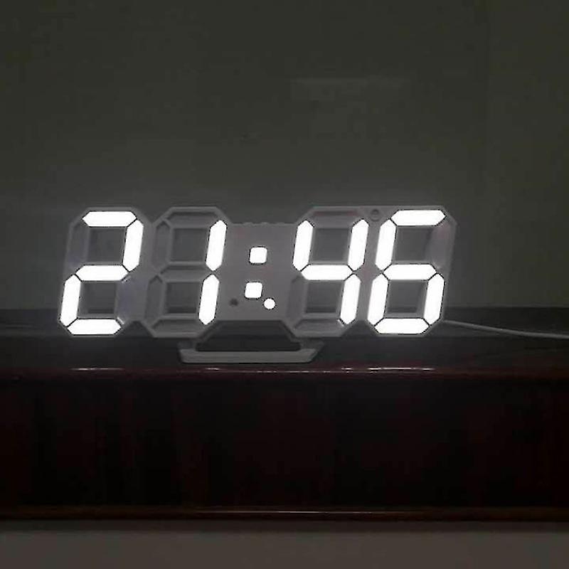 Simple 3d Hanging Electronic Clock With Function For Decor