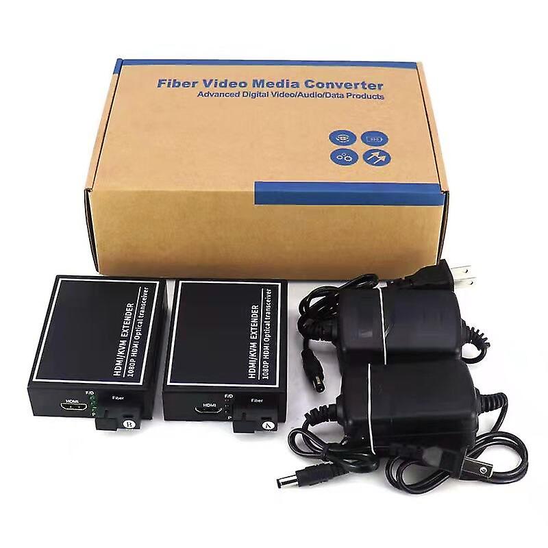 Hdmi Fiber Converter 1080p Hdmi Audio And Video Extender Hdmi Video Fiber Optic Transceiver Sc Interface A Pair (20km)