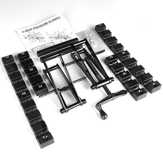 4 Way Pressure Clamps Set Custom-width Clamp Splicing Board Positioning Panel Fixed Clip Carpenter Woodworking Tools