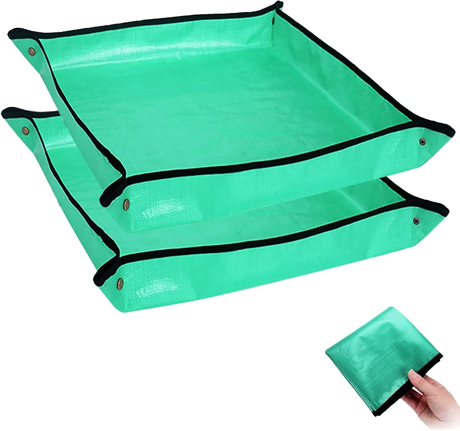 حصيرة إعادة زراعة النباتات حصيرة البستنة للماء القابلة للطي ، صينية تأصيص محمولة للنباتات الداخلية زرع عصاري والتحكم في الفوضى ، هدايا ل Wom