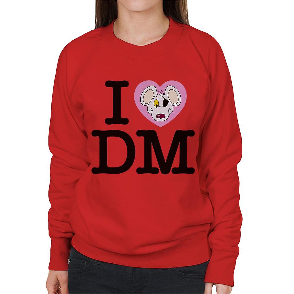 Danger Mouse I Love DM Women's Sweatshirt
