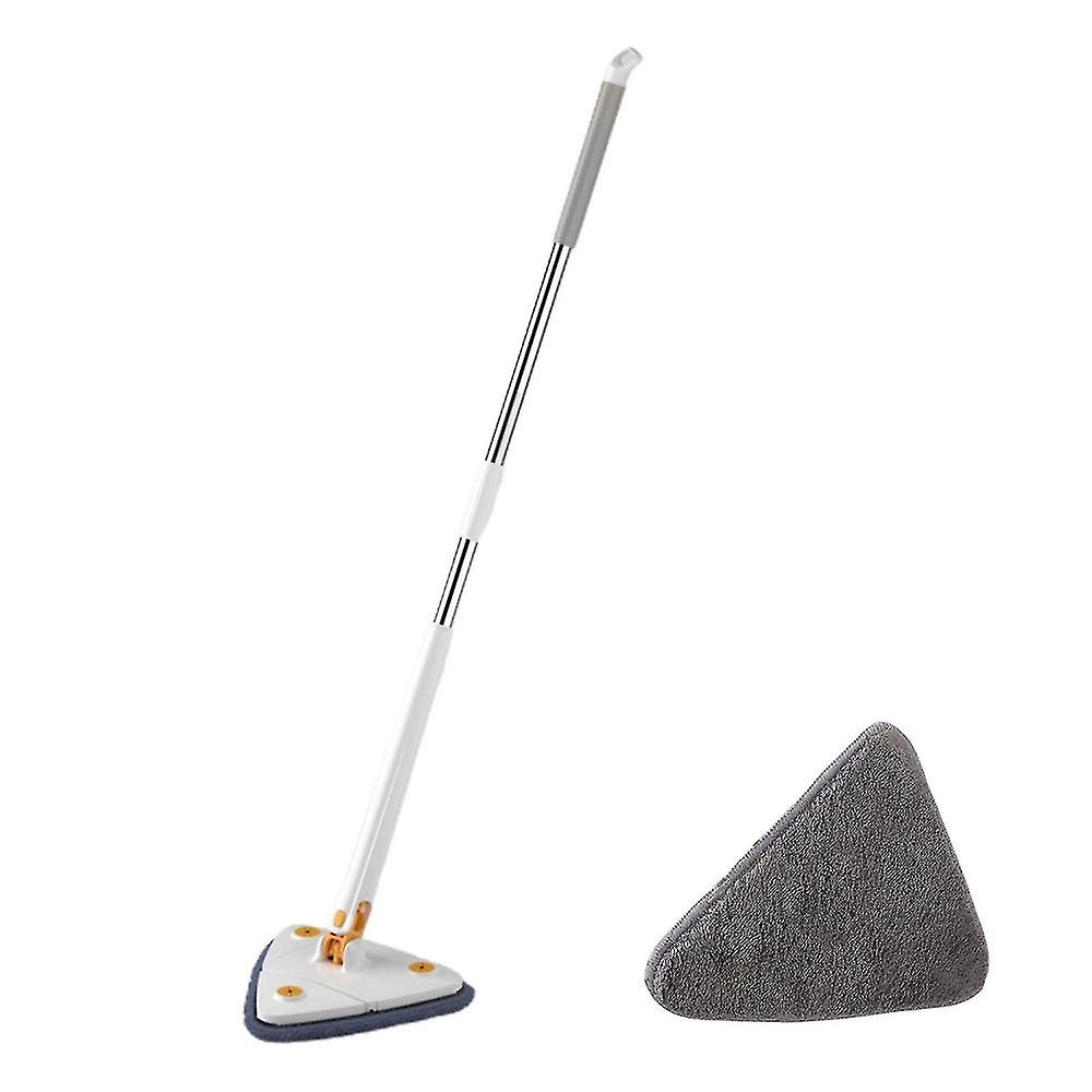 360 Rotatable Adjustable Cleaning Mop Wet & Dry Dual Use Triangle Free Hand Wash