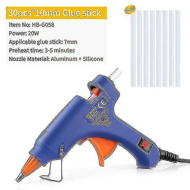 20w Ogrzewanie Hot Melt Glue Gun 30szt Melt Glue Sticks Dla dzieci Szkoła Diy Arts Crafts Projects Home Q